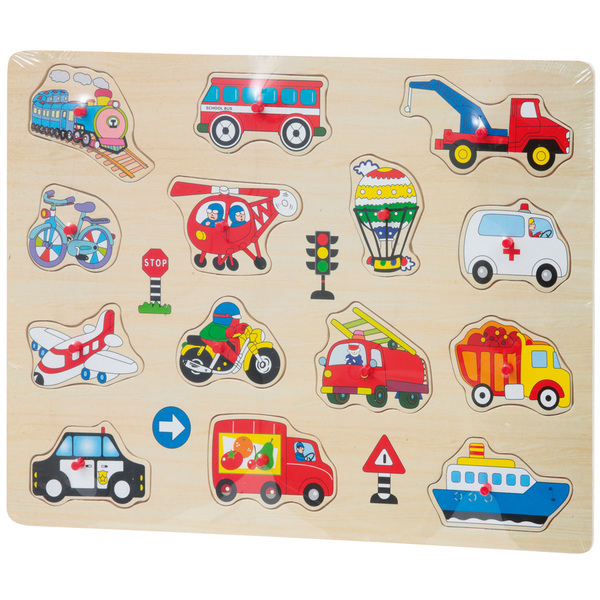 Puzzle en bois avec picots