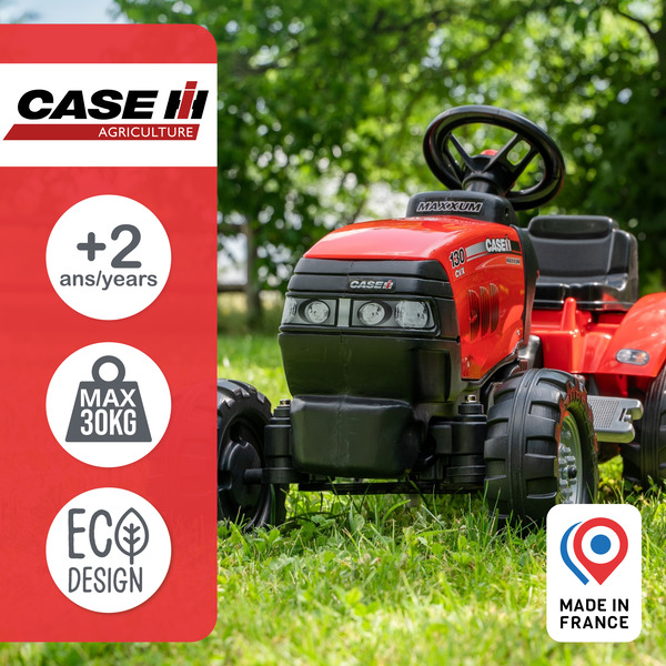 Tracteur à pédales CASE IH rouge