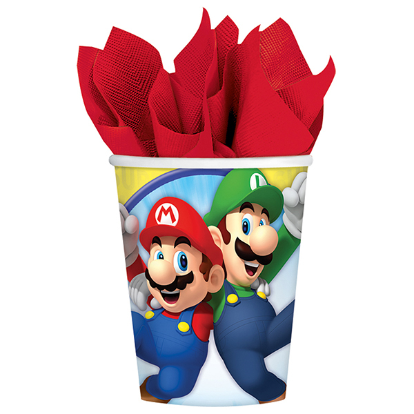 Gobelets Super Mario - 8pieces