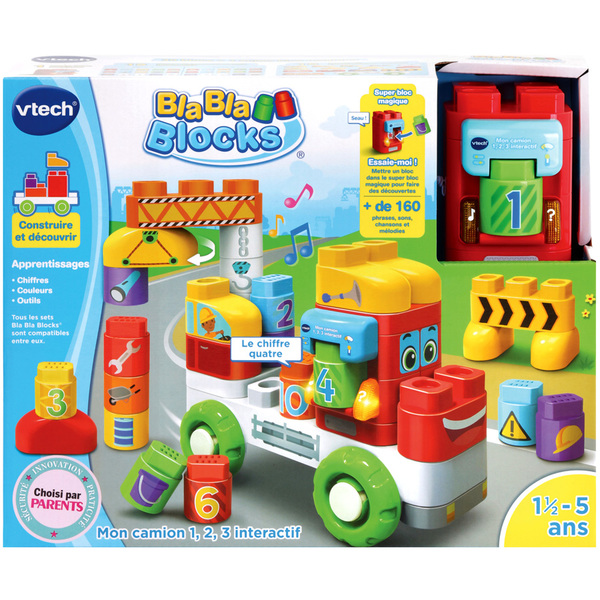Blocs de construction Mon camion 123 interactif - Bla Bla Blocks VTech ...