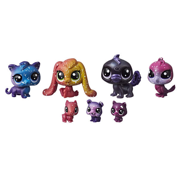 Littlest Petshop Galaxy-Tube de 7 figurines