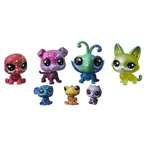 Littlest Petshop Galaxy-Tube de 7 figurines