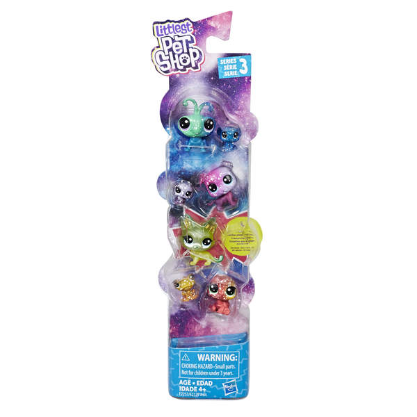 Littlest Petshop Galaxy-Tube de 7 figurines