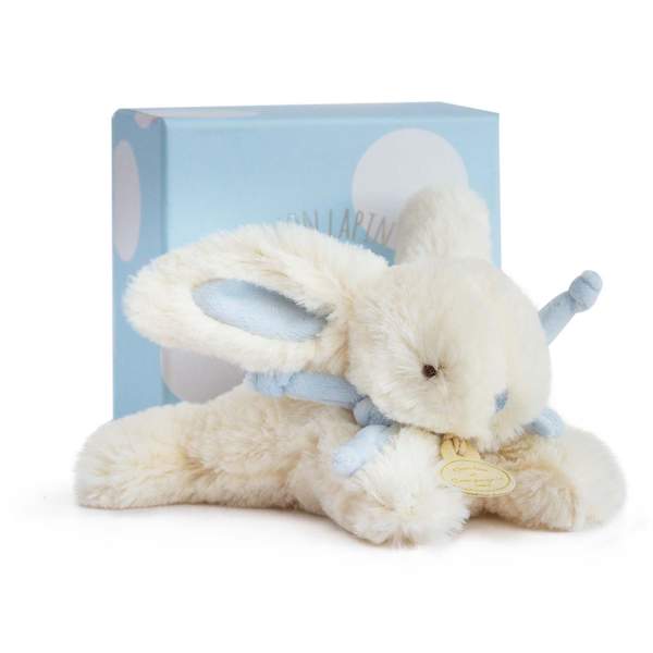 Doudou lapin bonbon bleu 16 cm