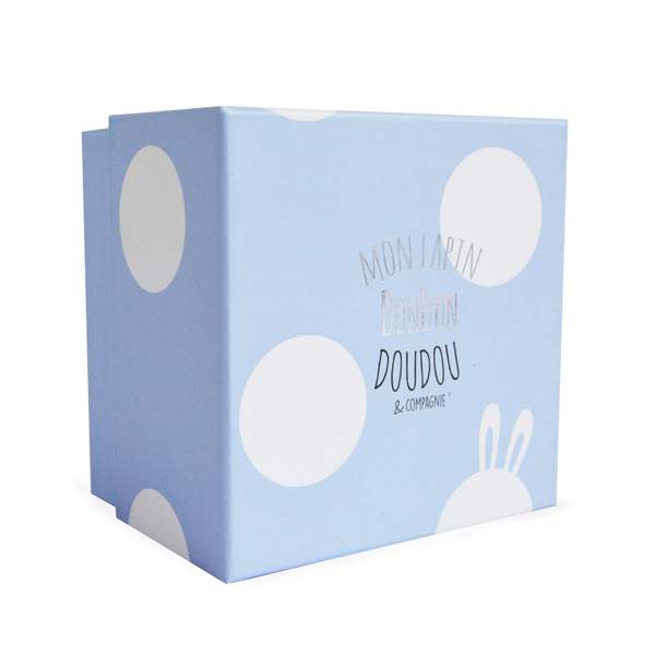 Doudou lapin bonbon bleu 16 cm