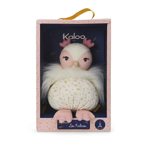 Les Kalines-Doudou Luna la chouette 20 cm