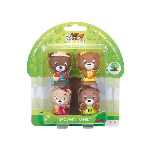 Klorofil Lot de 4 figurines - Famille Browny