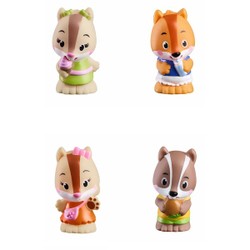 Klorofil Lot de 4 figurines - Famille Nutnut