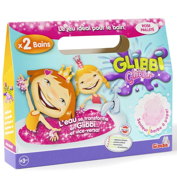 Glibbi double pack rose paillettes