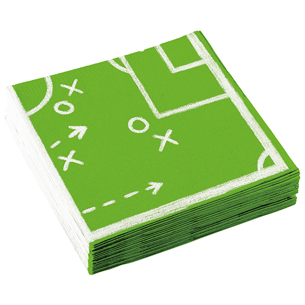 20 serviettes kicker party 33 x 33 cm