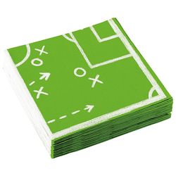 20 serviettes kicker party 33 x 33 cm