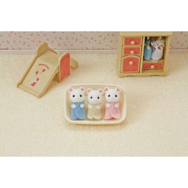 Sylvanian Families - 5337- Triplés souris Marshmallow 