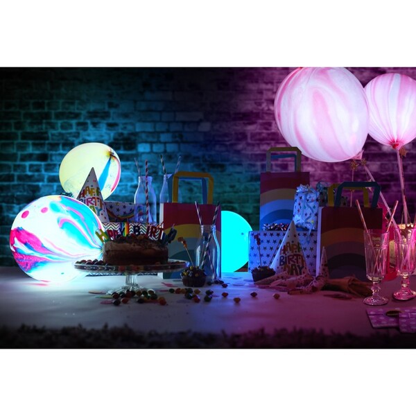 5 LED Ballons Assortis Marble