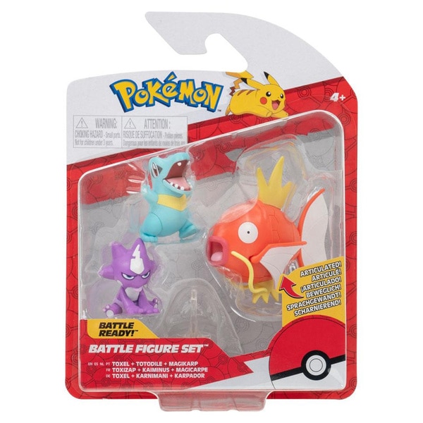 Figurines Pokémon Toxizap Kaiminus et Magicarpe