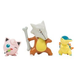 Figurines Pokémon Hericendre Rondoudou et Ossatueur