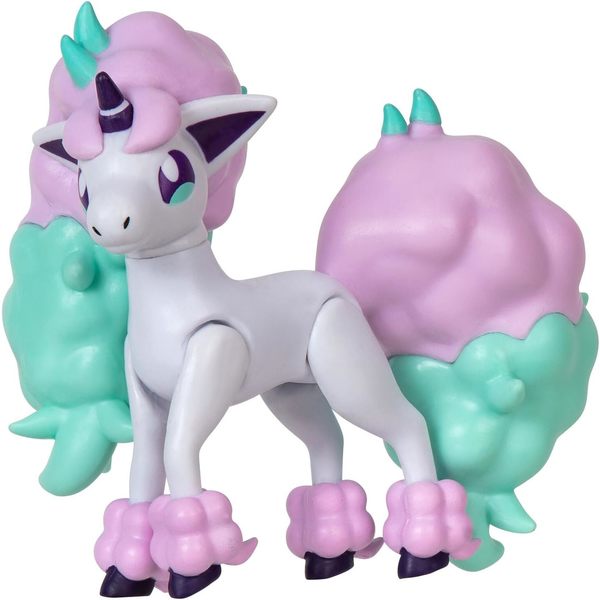 Pokémon pack de 3 figurines Picassaut, Ponyta de Galar et Stalgamin