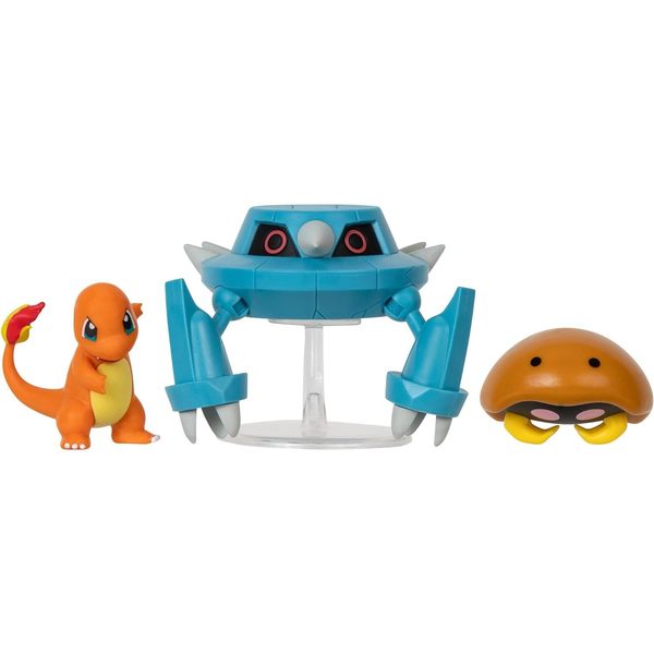 Pokémon pack de 3 figurines Salamèche, Métang et Kabuto