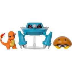 Pokémon pack de 3 figurines Salamèche, Métang et Kabuto