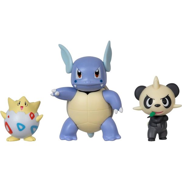 Pokémon pack de 3 figurines Togepi, Carabaffe et Pandespiègle