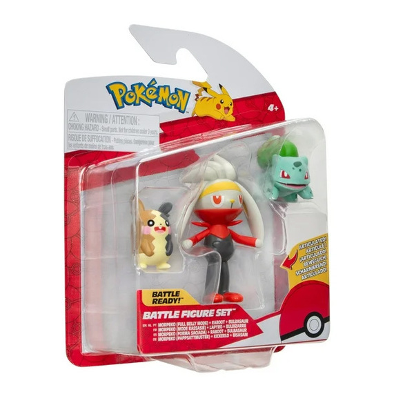 Pack de 3 figurines - Morpeko Lapyro et Bulbizarre