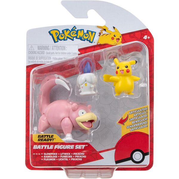 Pack de 3 figurines - Ramoloss Funecire et Pikachu