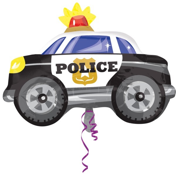 Ballon voiture de police 60x45cm