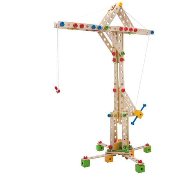 Jeu de construction en bois Eichhorn Constructor 300 pièces éolienne