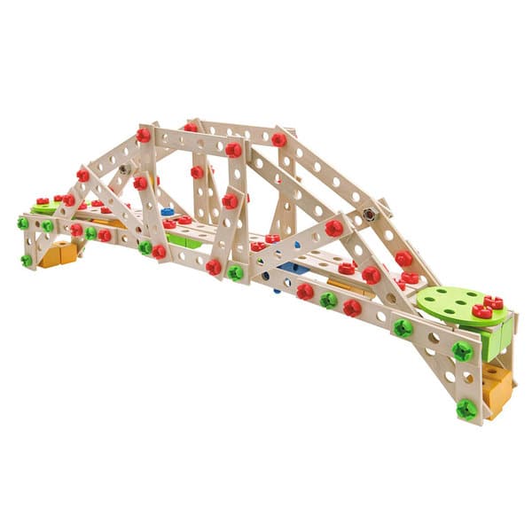 Jeu de construction en bois Eichhorn Constructor 300 pièces éolienne