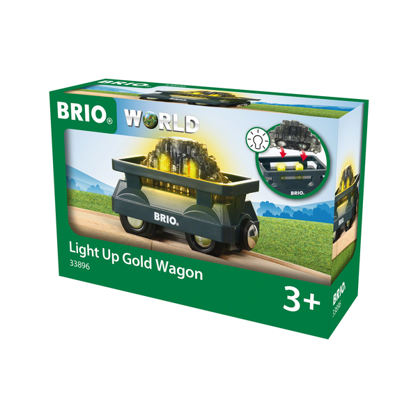 BRIO 33896 - Wagon lumineux chargé d or 