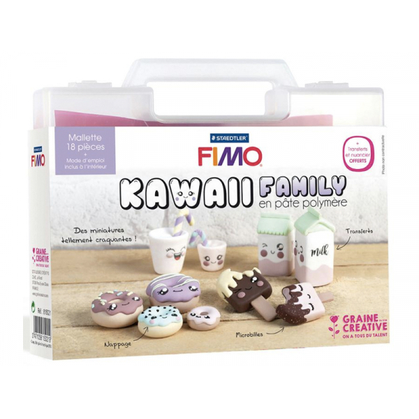 Mallette Fimo Kawaii Family