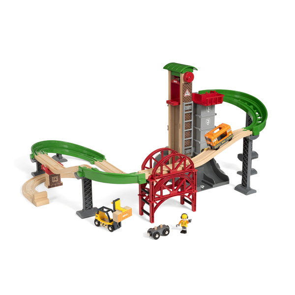 BRIO World 33887 - Grand Circuit Plateforme Multimodale 