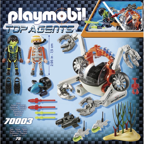 70003 - Playmobil Top Agents - Robot sous-marin Spy Team