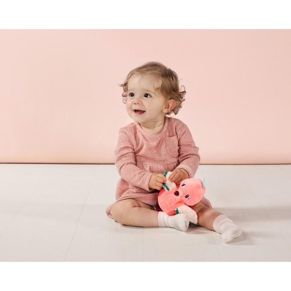 Anaïs peluche câline flamant rose