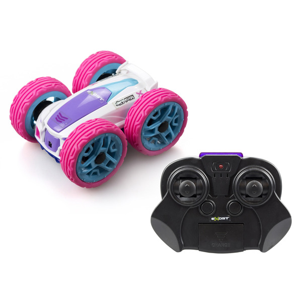 Petite voiture télécommandée - EXOST- 360 Mini Flip Rose - 10 cm