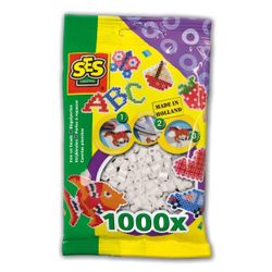 sachet de 1000 perles à repasser blanches
