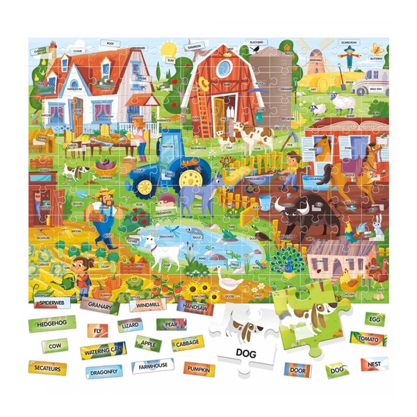 Puzzle anglais facile 100 mots la ferme