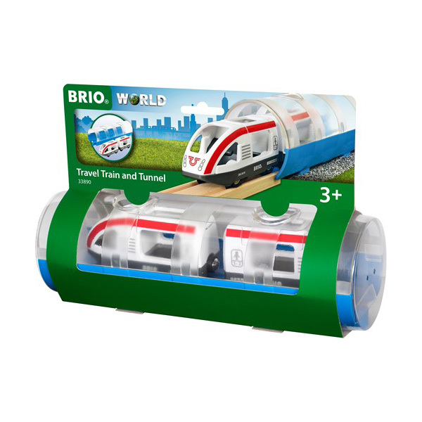 Brio World 33890-Train de voyageurs avec tunnel