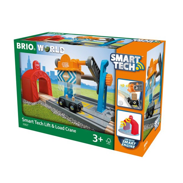 Brio World Smart Tech-Grue de marchandises avec tunnel