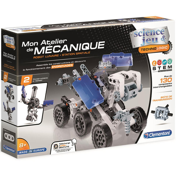 Mon atelier de mécanique-Robot lunaire et station spatiale Clementoni ...