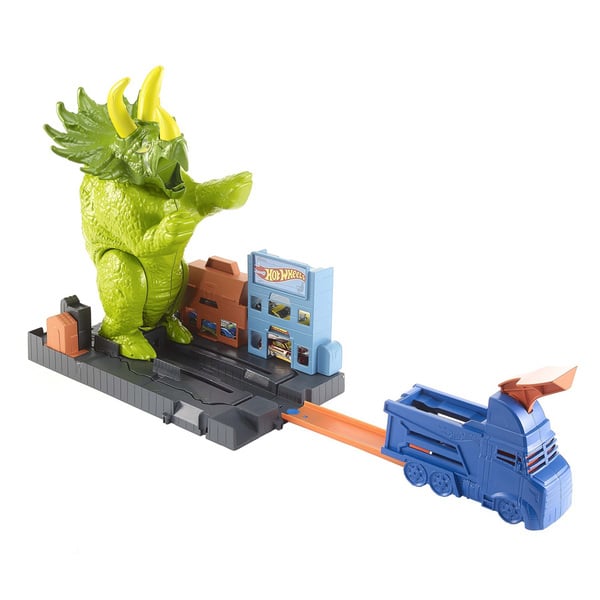 Hot Wheels City-T-rex en furie Mattel : King Jouet, Garages et