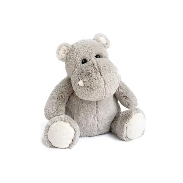 Peluche Hippopotame Gris - 25 cm