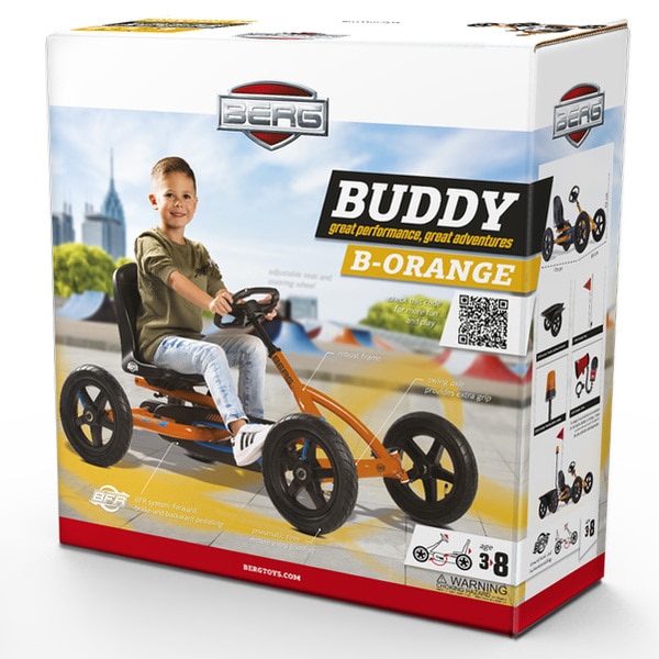 Kart à pédales Buddy B-Orange