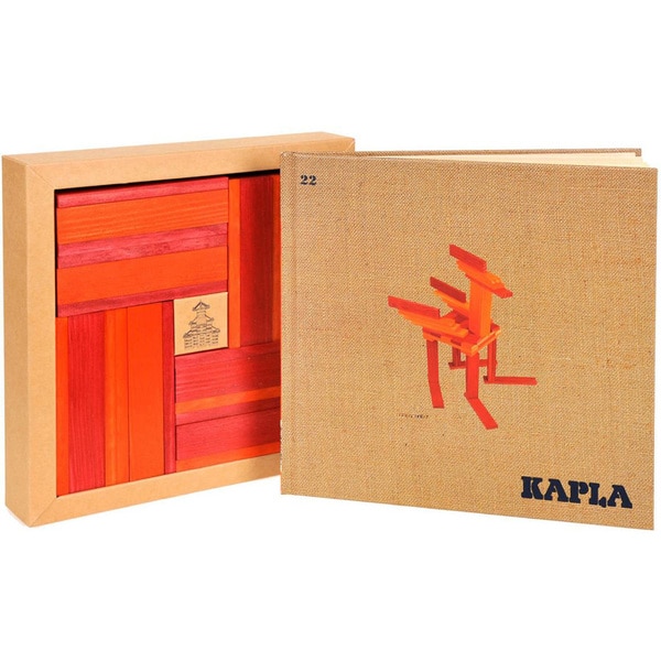 Coffret Kapla couleur rouge/orange avec livre