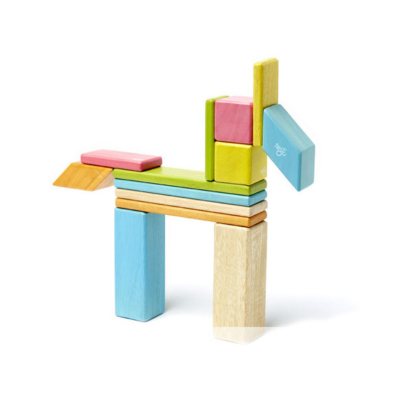 Blocs de bois Tegu Tints 14 pièces Asmokids : King Jouet Belgique ...