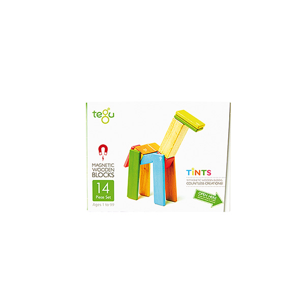 Blocs de bois Tegu Tints 14 pièces Asmokids : King Jouet Belgique ...