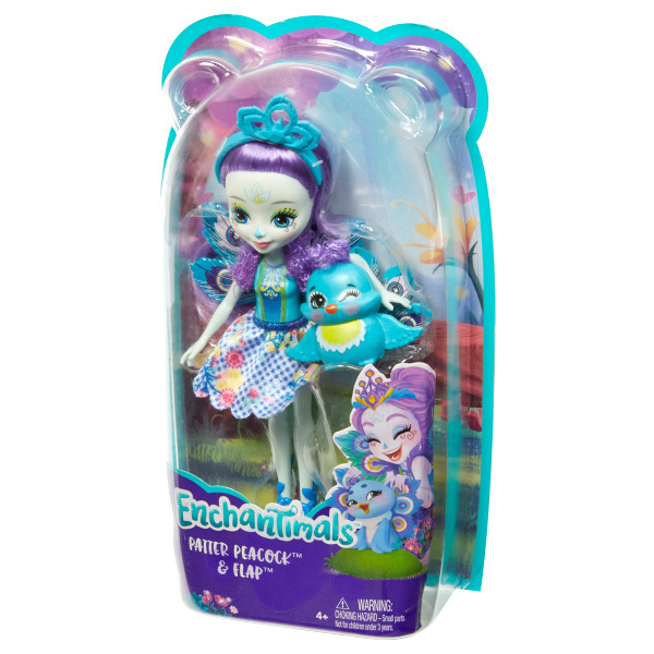 Enchantimals Maison De Patter Paon – Poupée 15 Cm, Figurine Flap, 8 Accessoires – Maison Avec Porte Et Armoire – Dès 3 Ans