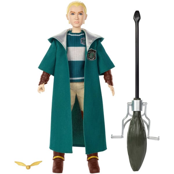 Harry Potter Poupée Drago Malefoy en tenue de sorcier Serpentard