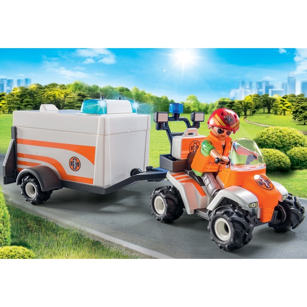 70053 - Playmobil City Life - Quad et remorque de secours