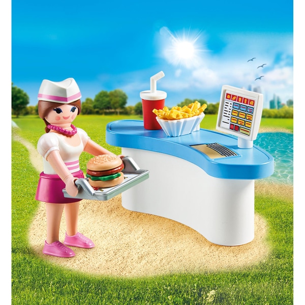 70084 - Playmobil - Serveuse avec comptoir