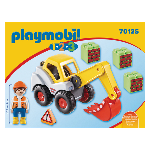 70125 - Playmobil 1.2.3 - Pelleteuse